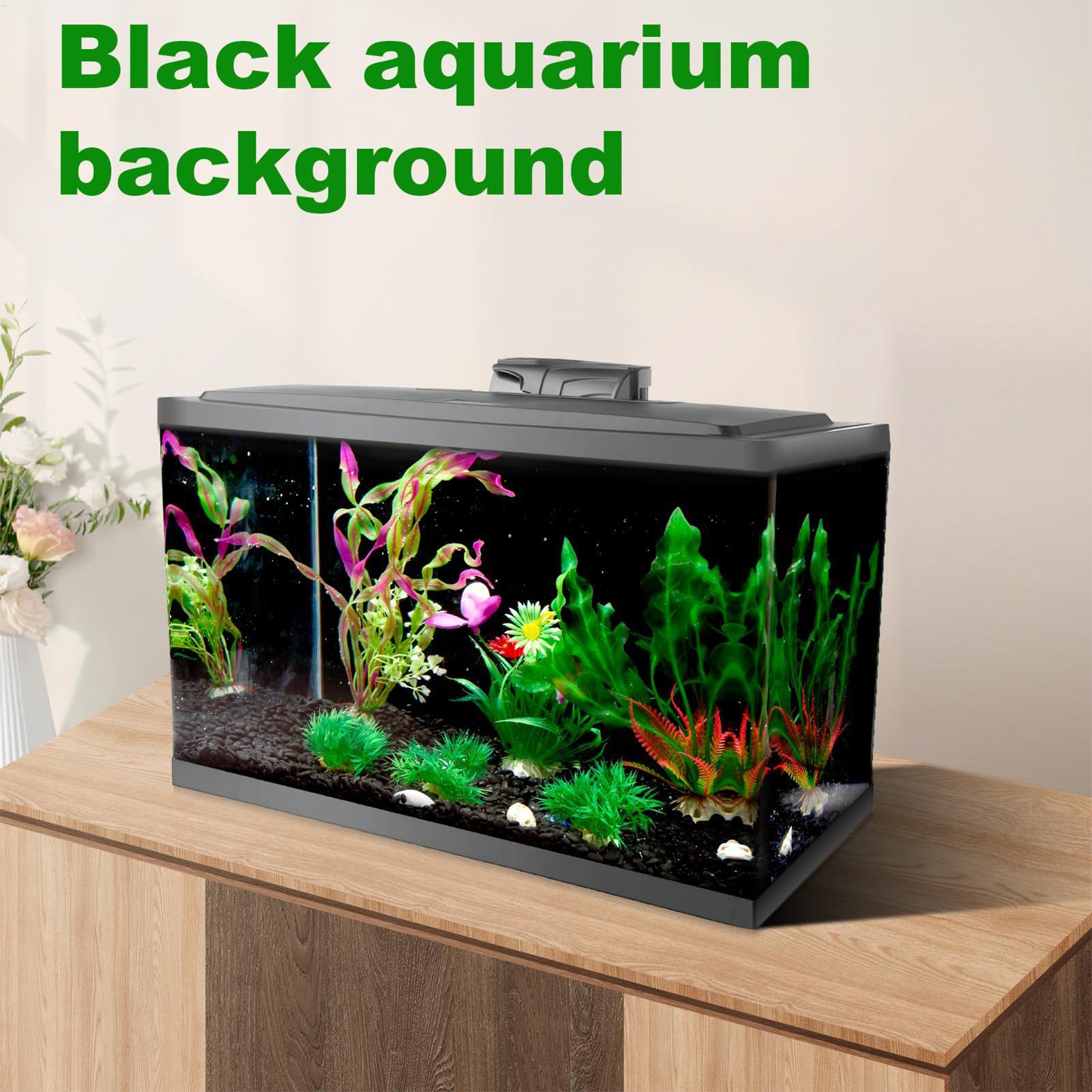 Aquarium Fish Elevator - خلفية حوض السمك سوداء لاصقة بالكهرباء،