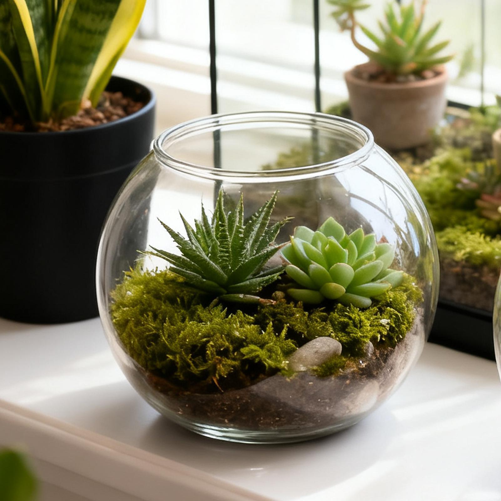 Aquarium Fish In Bowl - وعاء فقاعات موفر للمساحة، إكسسوارات أحواض