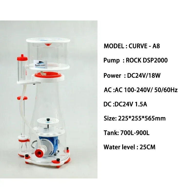 فقاعة Magus منحنى 5/7/9 A5/A8/ - مراجعة Protein Skimmer Reef وسعره