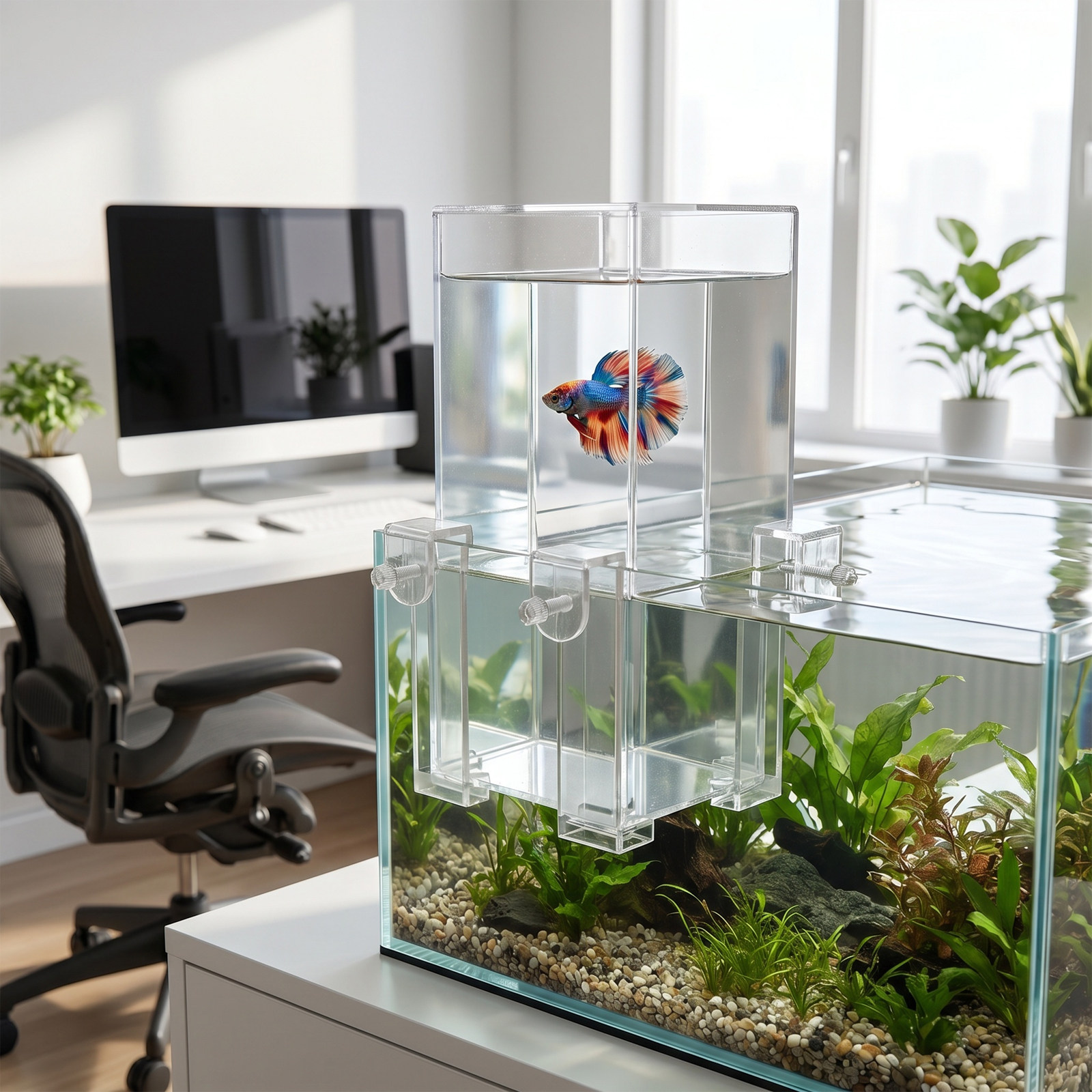 أداة تعبئة مياه حوض السمك المع - مراجعة Aquarium Fish Elevator وسعره