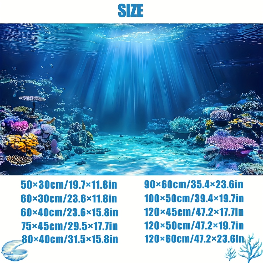 خلفية لحوض السمك، ملصق لحوض ال - مراجعة Aquarium Fish Background وسعره