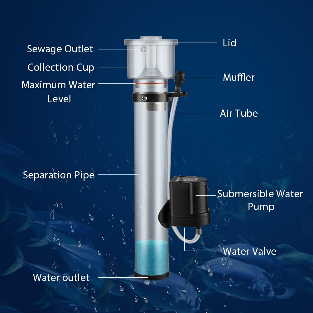 جهاز ترشيح البروتين المعلق للح - مراجعة Protein Skimmer Reef وسعره