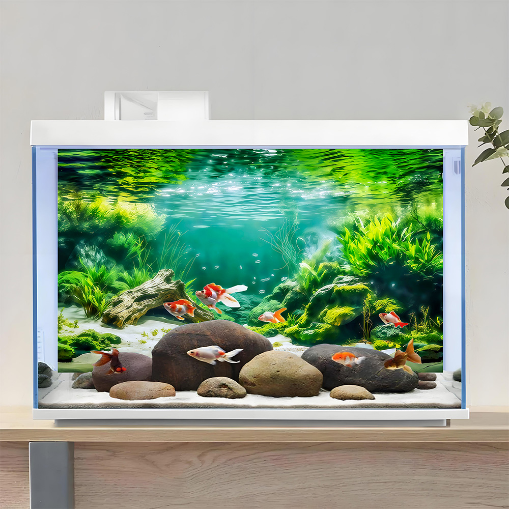 فروع الأنهار في القاع، لوحة خل - مراجعة Aquarium Fish Background وسعره